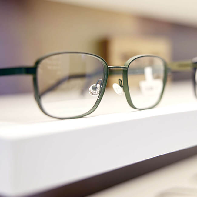 Nahaufnahme einer Brille