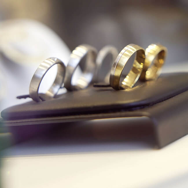 Mehrere Ringe im Fokus